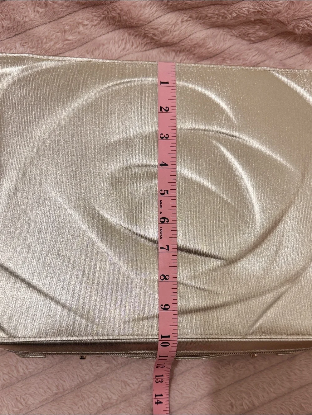 Lancome Metallic Rose-Embossed Carry Bag